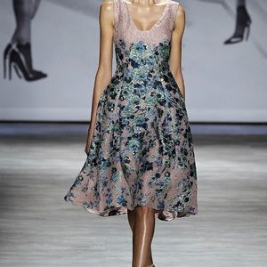 LelaRose Brocade Holiday Dress